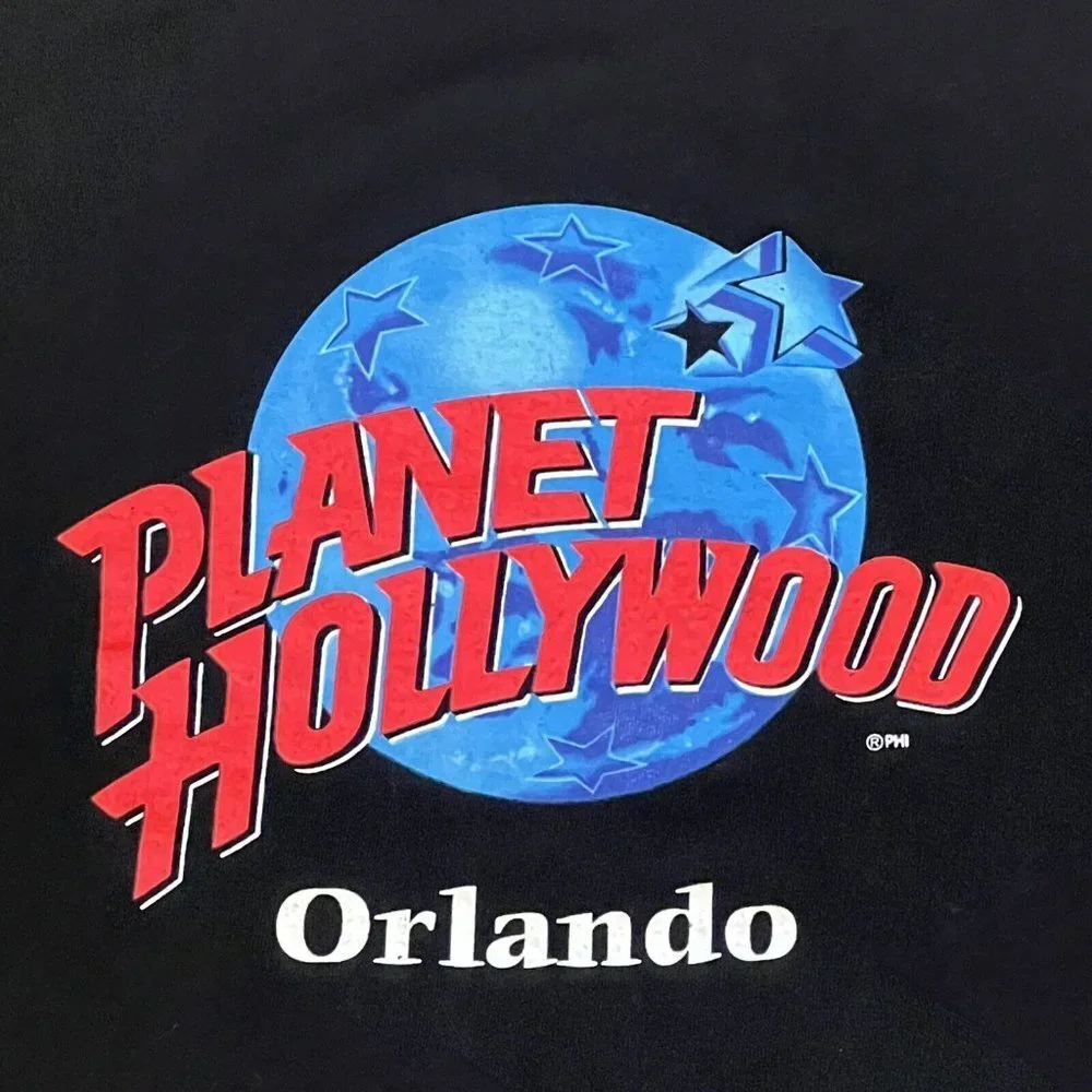 VTG 90s Planet Hollywood Tank Top Shirt Large Orlando Florida Disney World - Picture 2 of 5